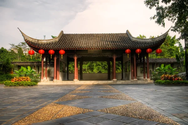 Старый китайский стиль большой дом — стоковое фото