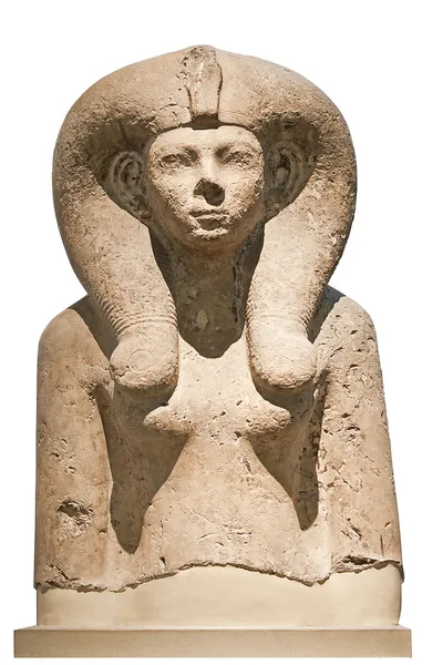 Древние бюст египетской богини — стоковое фото
