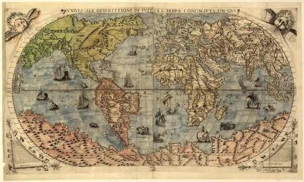 Карты древнего мира — стоковое фото