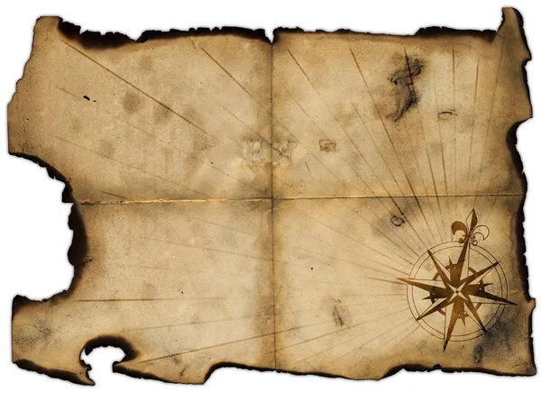 Старый бланк Пираты карты для дизайна — стоковое фото