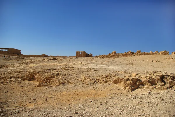 Руины крепости Масада — стоковое фото