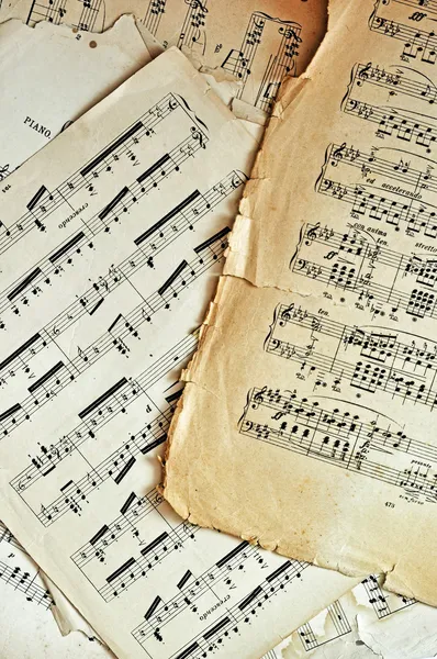 Старый фон страниц листа музыки — стоковое фото
