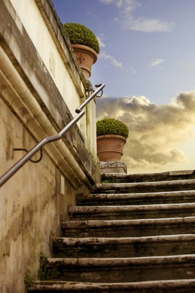 Романтический мраморные античные лестницы Лицензионные Стоковые Фото