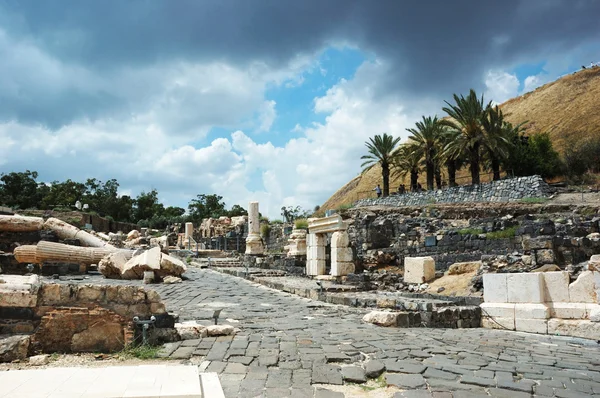 Руины древнего города Бейт Шеан, Израиль — стоковое фото
