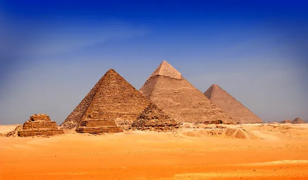 Пирамиды в Гизе, Египет — стоковое фото