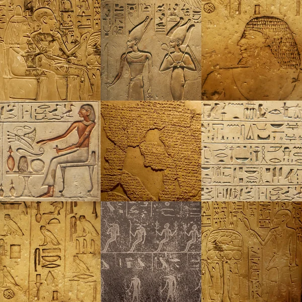 Набор древнего египетского письма — стоковое фото