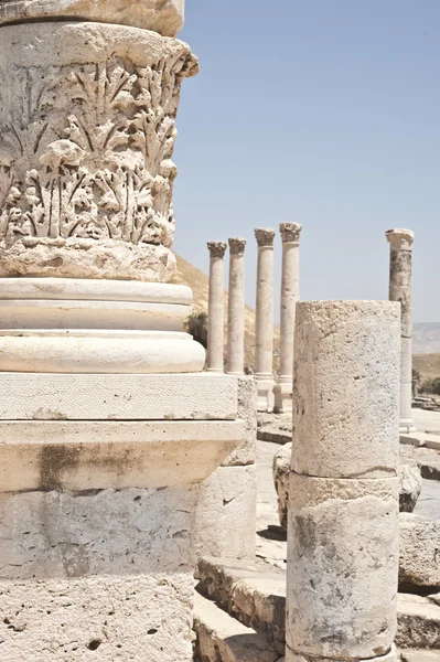 Древние руины в Бейт Шеан — стоковое фото