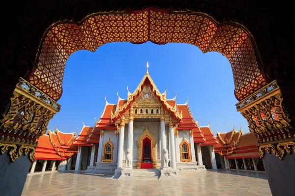Мраморный Храм (wat benchamabophit), Бангкок, Таиланд — стоковое фото
