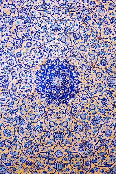 Купол мечети, восточные украшения из Исфахан, Иран Стоковая Картинка