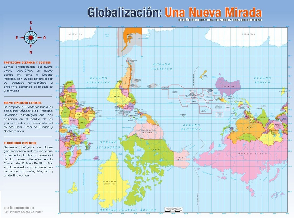 7. Карта мира для Чили австралия, в мире, карты, китай, сша, факты, чили, юар