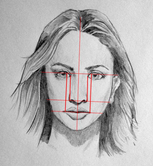 как нарисовать голову человека