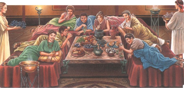 Роскошный обед в Древнем Риме