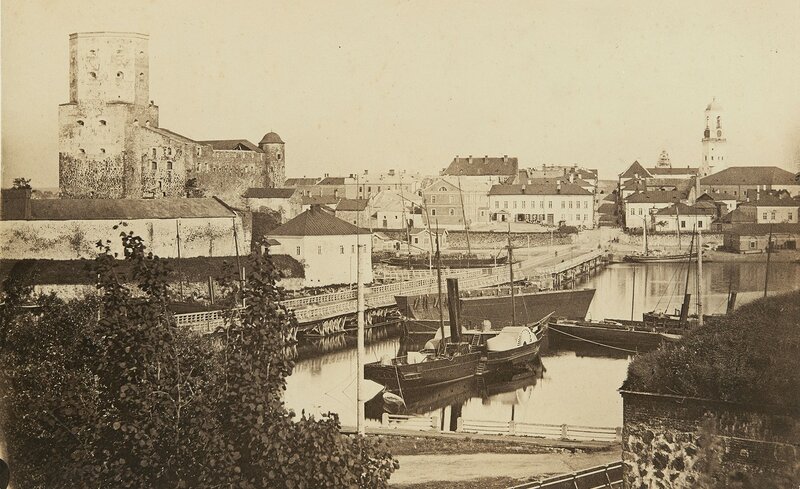 1860-80 Выборгский замок и город.jpg
