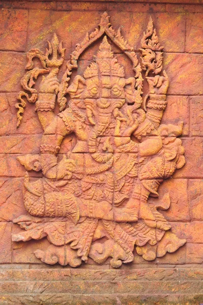 Каменный резной sculpturee статуя индийского Бога — стоковое фото