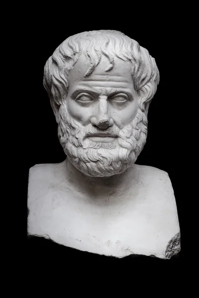 Аристотель на черном — стоковое фото
