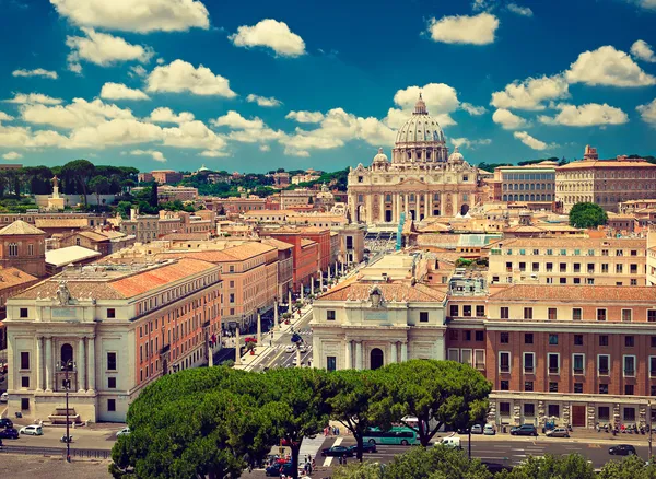 Высокая точка вид города Рима — стоковое фото