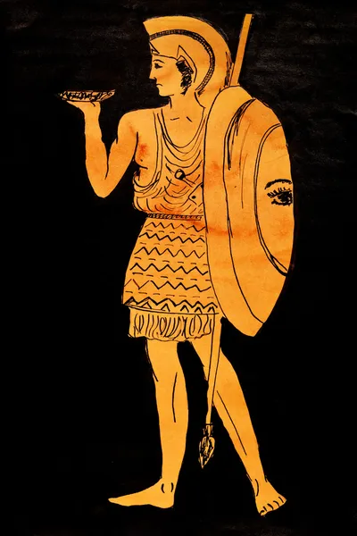 Древний воин Греции — стоковое фото