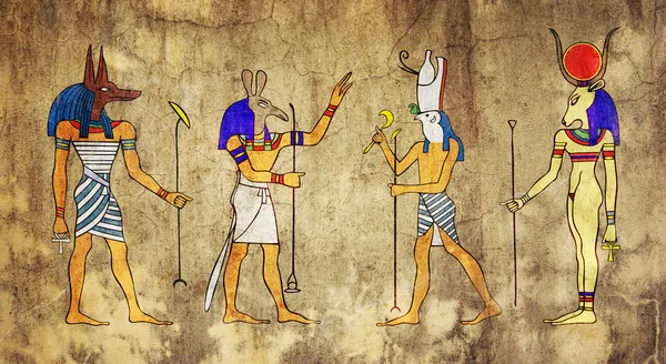 Египетские боги и богини — стоковое фото