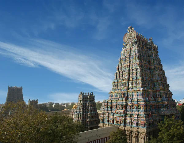 Индуистский храм Минакши в Мадурае, Южная Индия — стоковое фото