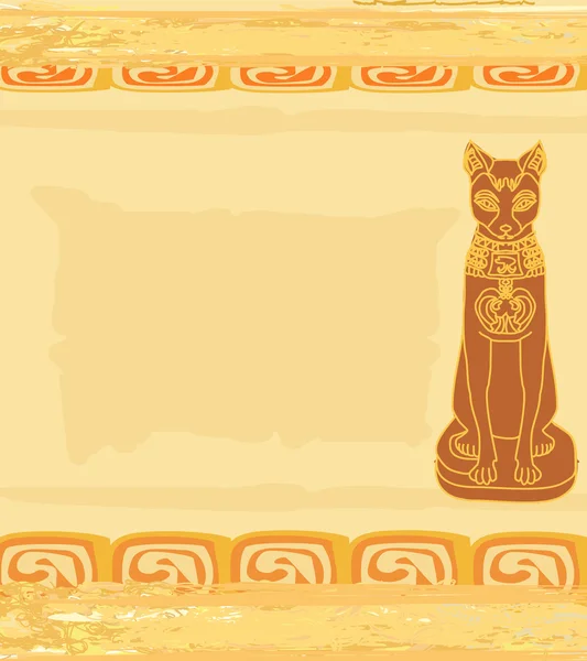 Стилизованной египетской кошки — стоковое фото