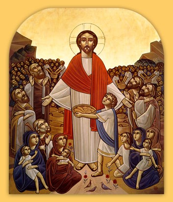 Христос насыщает народ пятью хлебами